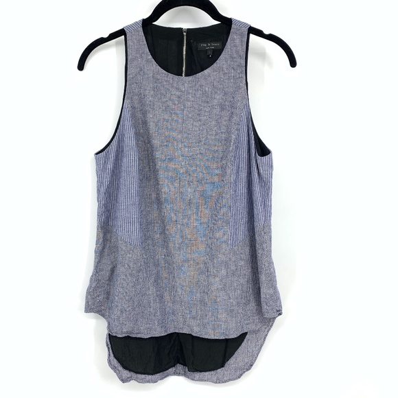 rag & bone Tops - 🌵 Rag & Bone Blue Hi Lo Sleeveless Top